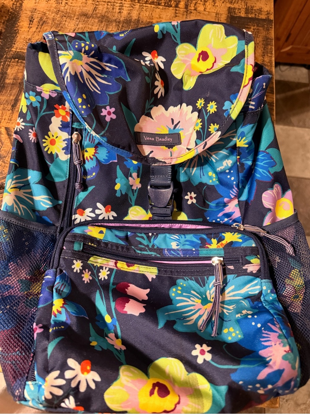 Vera Bradley Purple Lined Floral Tote